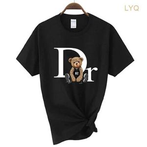 Camiseta con estampado de oso bonito de marca de lujo para mujer, camiseta para hombre, camisetas gráficas de moda para mujer, ropa para mujer, envío gratis