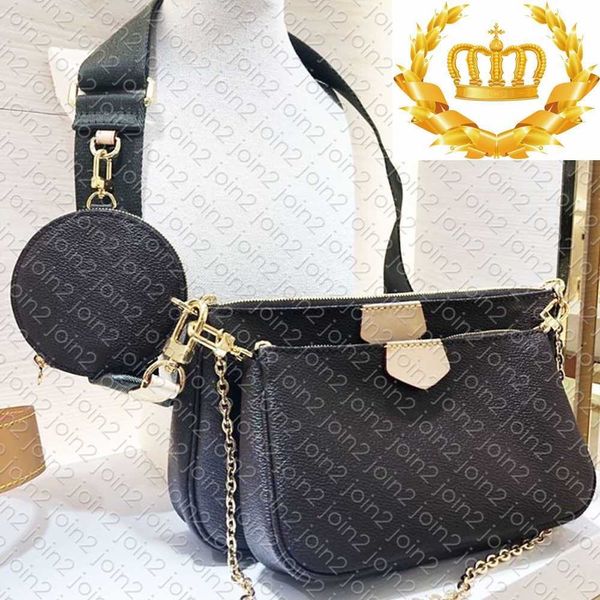 Sacs design de marque de luxe TOP. M44813 MULTI POCHETTE ACCESSOIRES Empreinte Cross Body Femmes Épaule Pochette Ronde Zippy Coin Smartphone Sac À Main Chaîne