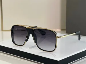 Lunettes de soleil design de marque de luxe pour hommes femmes plat haut carré homme lunettes de soleil en métal lunettes rétro élégant anti-ultraviolet plein cadre 116