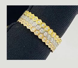 Diseño de marca de lujo Anillos de acero inoxidable de titanio Anillo de dedo de diamante de circón Joyería para mujeres y hombres Niñas Oro Oro rosa Joyería de plata Regalo Tamaño de EE. UU. 5-11