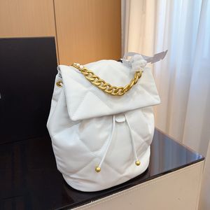 Sac à dos de marque de luxe pour femmes sac à main chaînes en cuir véritable classique diamant treillis sacs à dos embrayage mode décontractée sac à dos de grande capacité