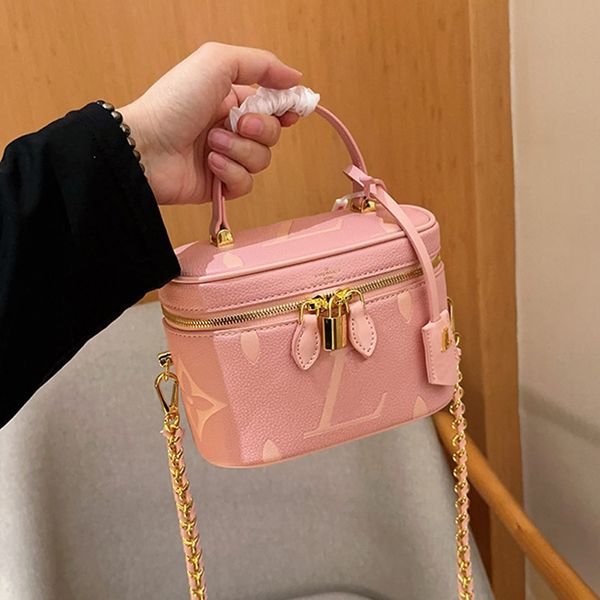 Luxury Brand IV Bolsa de diseñador Bolsas de mujer cruzada para mujeres Pink Beige amarillo marrón cuadrado pequeño bolso de maquillaje de bolsas de vacaciones