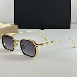 Designer de marque de luxe Dalia Samuel Sunglsses Men Femmes Retro Vintage Square Metal Eyewear Gold Frame Summer Nouveau modèle MODÈLE EVERSES AVEC BOX TOP QUALIT