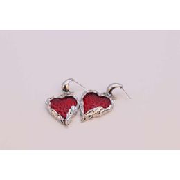 Pendientes de diseñador de marca de lujo para mujer CH Chromes Cross Jewerlry Ear Studs Accesorios Love Red Skull Zircon Five Star Headpiece Heart Ring Girl Eardrop 7VGH