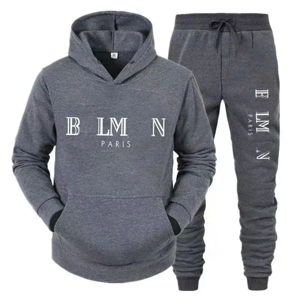 Marque de luxe Designer Hommes Survêtement Automne / Hiver Sports Set Classis Lettre Motif Imprimé Sweat à capuche et pantalons de survêtement Veste Survêtement de football décontracté.