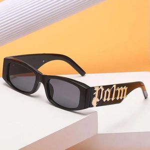 Gafas de sol Palm Angels de montura pequeña, gafas de sol, estilo hip-hop para mujer, sentido de gama alta, moda al por mayor transfronteriza, gafas de sol de pierna ancha, UV400 para hombre