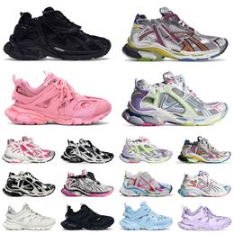 Luxury merk Designer Sneakers Track Runners 7.0 7.5 3.0 Casual schoenen platform All Black White Beige Pink Multicolor Ancien Daddy Trainers Dameshoens Shoe tennisschoenen