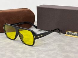 Luxe merk designer zonnebrillen voor mannen en vrouwen Zomerstijl 6203S Anti-Ultraviolet Retro Plaat Oversized Vierkant Volledig frame mode Willekeurige doos