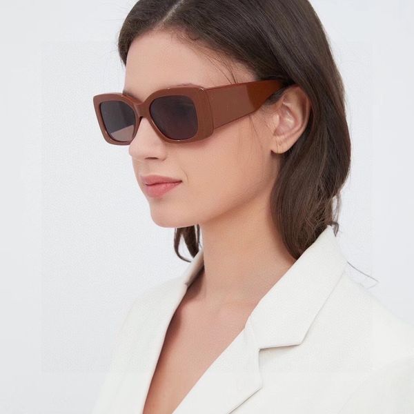 Gafas de sol de diseñador de marca de lujo para mujer CL40282 Moda de primavera y verano Gafas de sol rectangulares cuadradas Gafas de sol con estilo retro en forma de tablón Gafas para mujer UV400