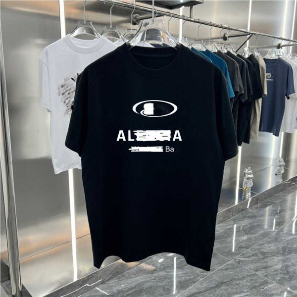 Diseñador de marca de lujo camiseta Camisetas de gran tamaño para hombre Bb Sudadera de algodón Camiseta para hombre Estampado de letras Cuello redondo Jersey Polos sueltos EE. UU. Tamaño S-xl