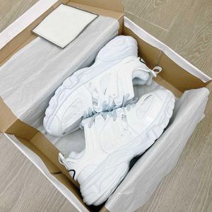 Luxe merk designer atletiek 3.0 schoenen sneakers man platform vrijetijdsschoenen wit zwart net nylon bedrukt leer sport triple s riemen zonder dozen 36-45 m08