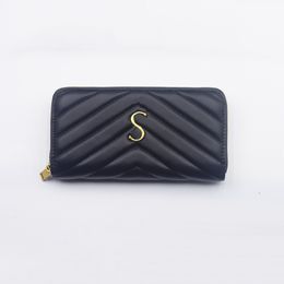 Marque de luxe Designer Wallet femme Zipper Wallets Titulaire de la carte ChaoY029