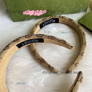 Luxury merkontwerpers GUGCCI Letter Hoogwaardige haarband voor dames Fashion Headband Materiaal met Cucci Hoofdband Logo Coffee Blue voor groothandel 969