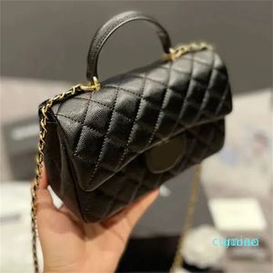 Bolso diagonal de marca de lujo, bolso de hombro de cuero de primera calidad a la moda, bolso de mano de tela con cadena para mujer, hermoso bolso