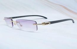 Marca de lujo Digner Sunglass Men Carter Glass Fram White Buffalo Horn Gafas de sol de gafas de sol Houten Eyewear6261998
