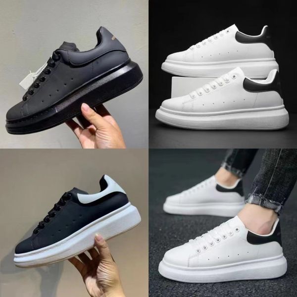 Marca de lujo de cuero genuino para mujer, zapatillas de deporte informales con plataforma, moda de otoño, zapatos vulcanizados deportivos para hombre, zapatos para parejas, zapatos para correr, talla 35-45