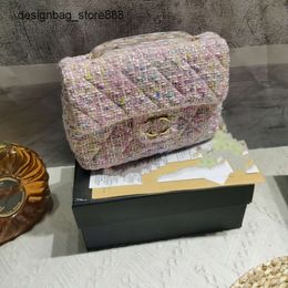 Sac de luxe sac à main designer le sac féminin xiangfeng mouton single épaule carré graisse rhombus classique petit
