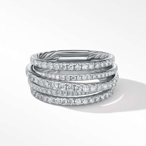 Bague de bijoux de marque de luxe, bagues en argent Sterling 925 pour hommes, bague d'éternité en diamant émeraude Eden en platine plaqué argent