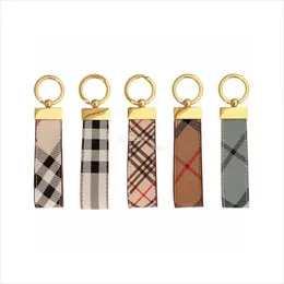 Luxuremerk Keychains Fashion Bag Hangers Men Dames Auto Key Chain Prad Keyring Designer Lederen Keychain Zeer schattige minnaar Keychains Accessoires