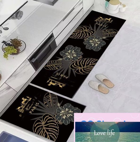 Tapis de sol de cuisine de marque de luxe, antidérapant, absorbant l'huile, pour la cuisine domestique, vente directe d'usine