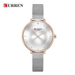 Luxe Merk Dame Crystal Horloge Vrouwen Casual Jurk Armband Horloges Curren Reloj Mujer Quartz Polshorloge Relogio Feminine Q0524