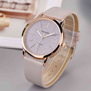 Luxury merk Leather Quartz dames dames mode dames polsblok relogio feminino uren reloj mujer saati y220707