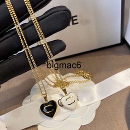 Collier pendentif lettre de marque de luxe conçu pour les femmes longue chaîne en or 18 carats collier de bijoux chaneellis bijoux de créateur accessoires exquis cadeaux de couple