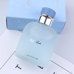 Luxe merk lichtblauwe mannen parfum 125 ml pour homme geur EDT goede geur langdurige hoge capaciteit topversie Kwaliteit Keulen Spray 4.2fl.oz Fast
