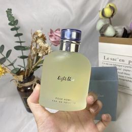 Luxe merk lichtblauw herenparfum 125 ml pour homme geur edt goede geur langdurige hoge capaciteit topversie kwaliteit colog7438622