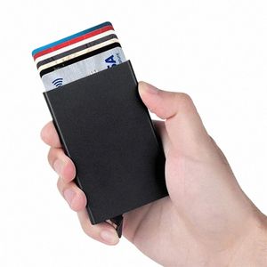 Marque de luxe Hommes Anti Rfid Blocage Protégé En Cuir Magique Slim Mini Petit Mey Portefeuilles Cas ID Crédit Banque Titulaire De La Carte Portefeuille R6lt #