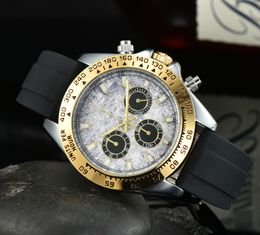 Luxe merk heren premium horloge Quartz uurwerk siliconen band horloge Vrijetijdssport waterdicht horloge