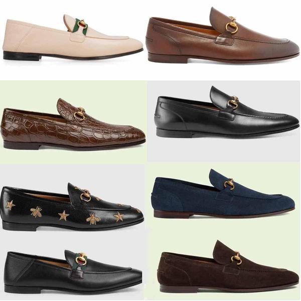 Zapatos de marca de lujo para hombre, zapatos de vestir, mocasines planos de cuero genuino, mocasines Oxford de tacón bajo, mocasines sin cordones, zapatos Oxford de negocios para fiesta de boda con caja, envío rápido