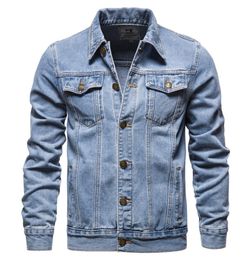 Luxury Brand Men039s Down Jacket Men Jeans Chaquetas Azuleos Ligeros de mezclilla de alta calidad Algodón Slim Spring S Casual Jean8857376