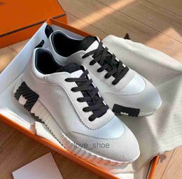 Luxe Merk Heren Stuiterende Sneakers Schoenen Leer Suede Trainers Leer Mesh Ademend Lace Up Trainers Skate Sport Feestjurk Comfort Casual Schoenen