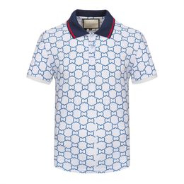 Marca de lujo para hombre Diseñador Polo Camiseta Moda de verano Transpirable Manga corta Solapa Casual Bordado de alta calidad 4 colores se pueden seleccionar Top Business