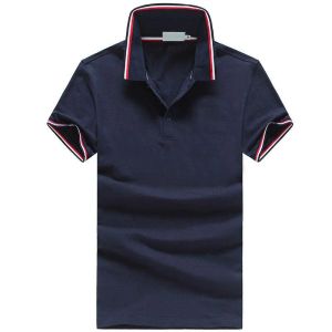 luxe merk heren designer polo T-shirt zomermode ademende revers met korte mouwen casual top revers polo's kousenband afdrukken topkwaliteit katoenen kleding tees polo's