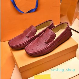 Luxe merk heren loafers jurk goud metaal casual schoen raster platte hak lederen kantoor lopen schoenen met doosgrootte