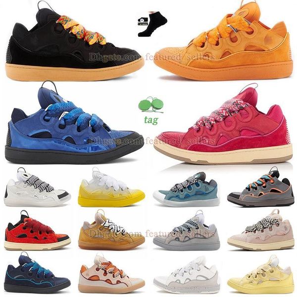 Marca de lujo para hombre Zapatos de vestir para mujer Zapatillas de deporte de cuero en relieve Plataforma Piel de becerro Raya Estiramiento Algodón Bajo Mocasines de goma Suela Entrenadores Des Chaussures Tamaño grande