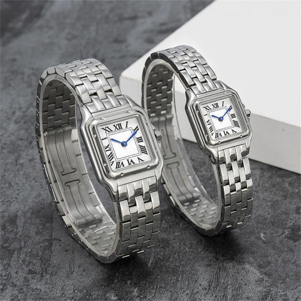 Montre de marque de luxe pour hommes et femmes de haute qualité panthère 22 27mm montre-bracelet en acier inoxydable montres à mouvement à quartz classique saphir montre luxe u1 AAA