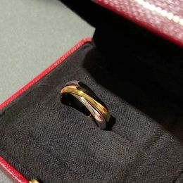 Luxus-Marken-Paar-Ring, modischer Charme, Damen-Verlobungsring, drei in einem, Designer-Ring, Weihnachtsgeschenk