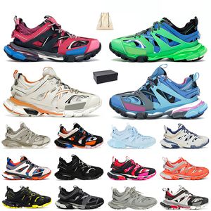 Luxe Merk Paren Tracks Dames Heren Kleding Schoenen Track 3 3.0 Runners Roze Triple wit zwart Sneakers Tess.s. Gomma leren nylon bedrukte jogging-wandelflats-sneakers