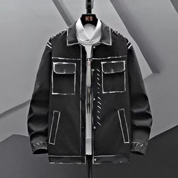 Luxury Brand Paris Mens Jacket Denim Jacket High Quality Bal Bomber Jacket Imprimé Single Breasted Designer Spring and Automne New Design Bal Jeans Jacket 4680