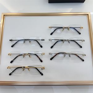 Lunettes de prescription de marque de luxe Designer carré lens clair menteur de lunettes classiques rétro