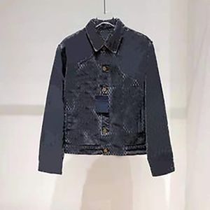 Veste en jean imprimée de marque de luxeVeste pour homme à manches longues Veste en jean boutonnée avec motif brodé Vêtement automne/hiver Veste coupe-vent zippée