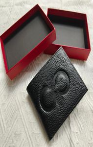 Luxury merk portemonnee ontwerper creditcardhouder man Fashion Bag lederen bijgesneden portefeuille wordt geleverd met Case Mini Wallets3370784