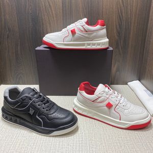 Luxe Merk Schoen Mens Designer Semi-Matte Craft Lederen Ademend Comfortabele Man Schoenen Mode Designe Heren Sneaker Maat 38-44 met Doos