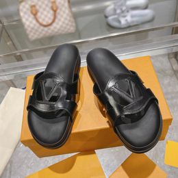 Luxusmarke Schuh Sommer Sandalen Designer Hausschuhe Slides Floral Brokat Echtes Leder Flip Flops Damen Schuhe Sandale Mühelos Freizeitschuhe Marke W474 001