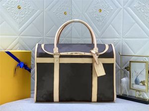 Marca de lujo Bolsos de hombro bolso monederos Sac Shan 40 Estuche de transporte para perros viejos Bolso de lona Marrón Bolso de mano doble M45662 M42024 Gran capacidad Hombres Mujeres Bolso de Boston