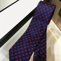 Marque de luxe Cravates En Soie Hommes D'affaires Cravate En Soie Pleine Lettre Jacquard Mode Élégant Designer Bleu Cravate Style Classique Costume Accessoire
