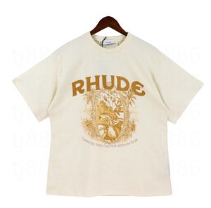 Marque de luxe été rhude t-shirt hommes femmes surdimensionné sxl chemise de créateur tee-shirt à manches courtes séchage rapide dessus respirants rh chemise décontractée polos haute St I9E1